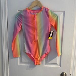 Gap Rainbow Long Sleeve Kids Swimwear Girls size Large
